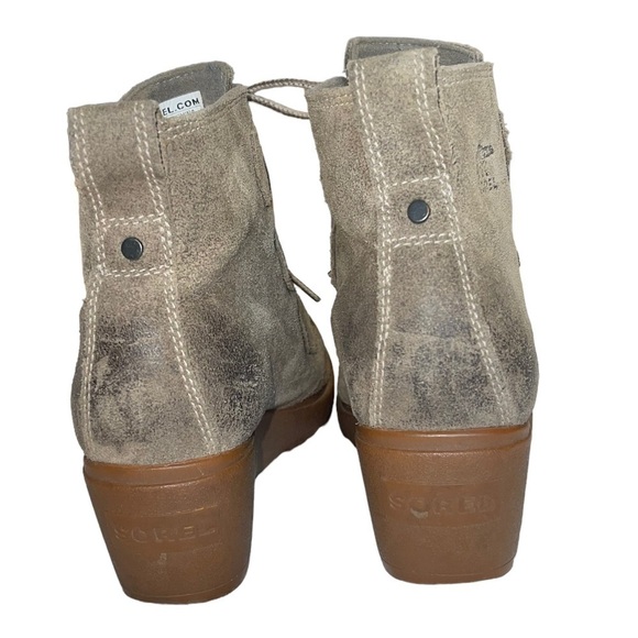 Sorel Toronto Oiled suede leather Waterproof Lace-up Wedge Boot. Size 9.5 GUC - Picture 11 of 14